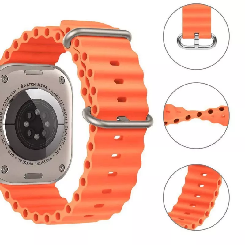 Cinturino TECH-PROTECT IconBand Pro per Apple Watch 42/44/45/49mm arancione
