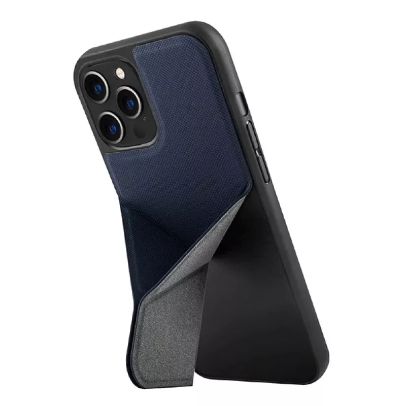 Custodia folio UNIQ Transforma per iPhone 12 Pro Max - blu elettrico