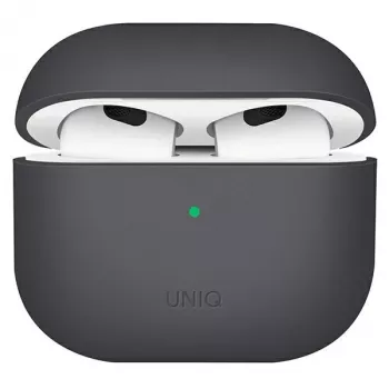Custodia in silicone UNIQ Lino per AirPods 3ª generazione, grigio cenere