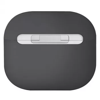 Custodia in silicone UNIQ Lino per AirPods 3ª generazione, grigio cenere