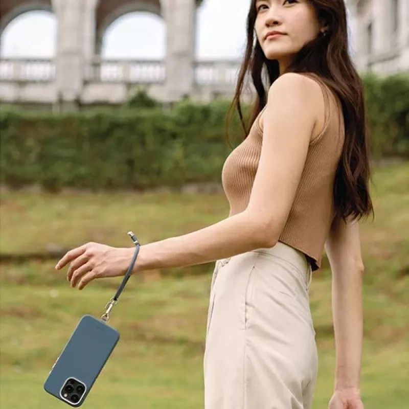 Cinturino universale per telefono UNIQ Coehl Laurel blu zaffiro
