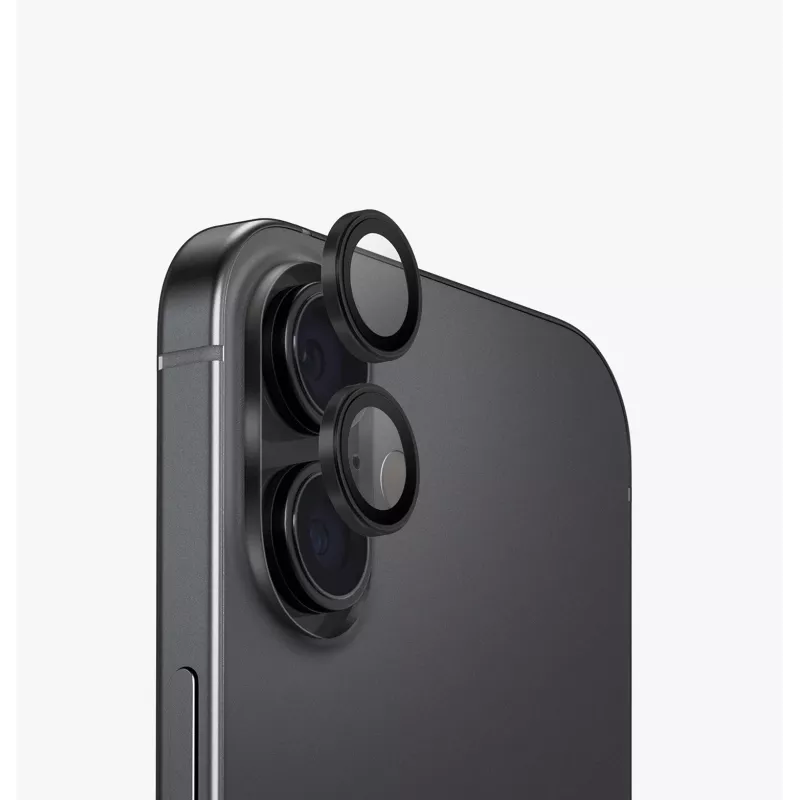 Protezione lenti fotocamera in alluminio UNIQ Optix per iPhone 17 con applicatore - argento