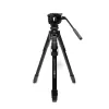 Manfrotto MKONEVA-500X treppiede ibrido foto-video con testa fluida, gambe in alluminio a 5 sezioni, chiusure flip, colonna rapida, borsa