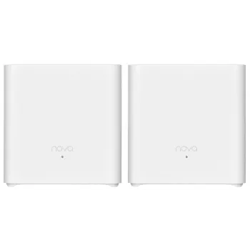 Tenda MX3 (confezione da 2) sistema mesh Wi-Fi 6 AX1500 per tutta la casa, dual band, 2 porte Gigabit per unità, bianco