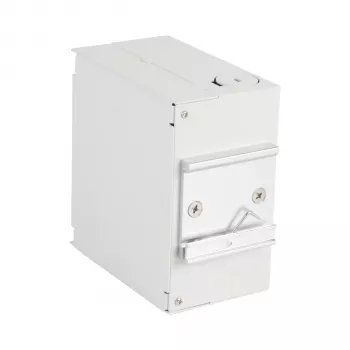 EFB scatola di distribuzione in fibra ottica per guida DIN OM4, 12x pigtail LC, 6x adattatore LC duplex, grigio chiaro