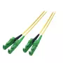 EFB R&M patch cord duplex E2000/APC su E2000/APC OS2 monomodale 3m LSZH 3mm giallo G657A1 qualità classe C