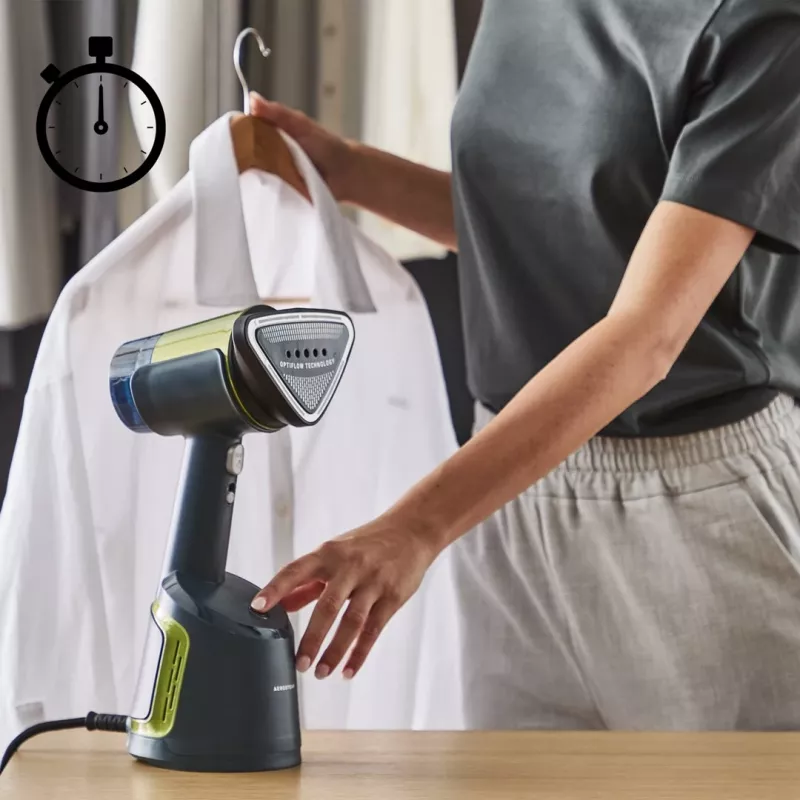 TEFAL DT9810 Stiracamicie a vapore, 2000 W, 200 ml, bianco/blu