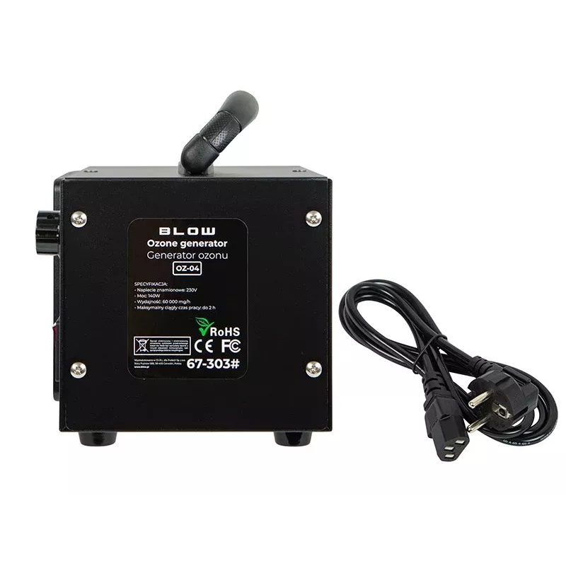 Generatore di ozono Blow OZ-04, 60.000 mg/h, 140 W, Nero