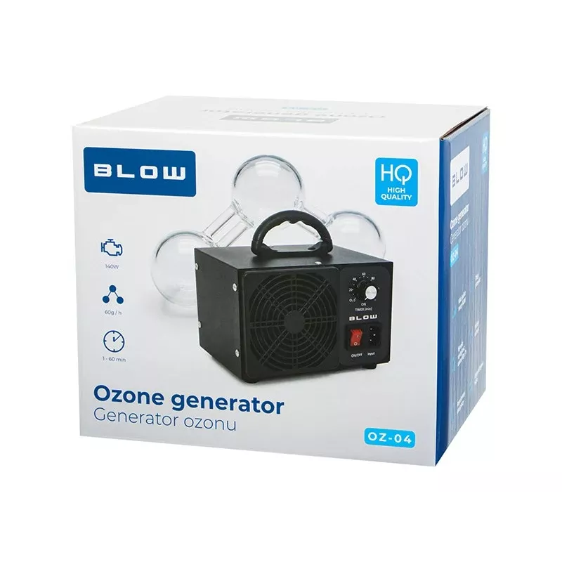 Generatore di ozono Blow OZ-04, 60.000 mg/h, 140 W, Nero