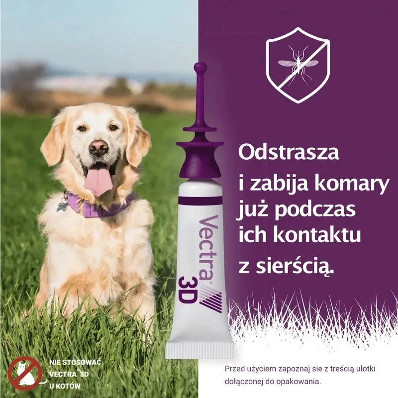 Ceva Vectra 3D soluzione spot-on per cani 10-25 kg, 3 pipette