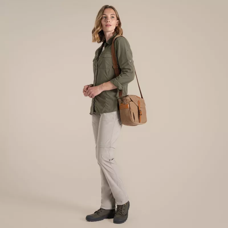 Craghoppers donna NosiLife Adventure camicia a maniche lunghe III - Wild Olive - XL