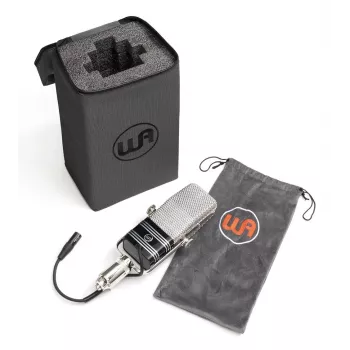 Warm Audio WA-44 microfono a nastro - nero, acciaio inox, figura a otto, passivo, trasformatore Custom CineMag