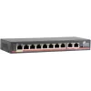 GETFORT GF-110D-8P-120 switch PoE+ 10 porte con 8 porte PoE e 2 porte uplink, budget 120W, unmanaged, desktop/a parete