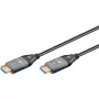 GOOBAY cavo HDMI Optical Hybrid Ultra High-Speed (AOC) 8K / 60Hz - 20m, 48 Gbit/s, nero/grigio