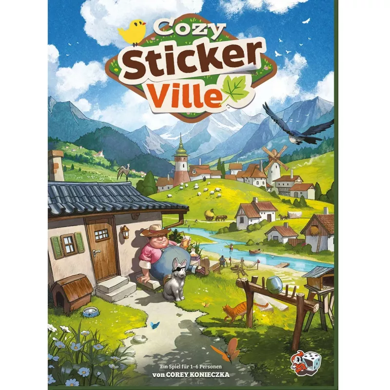 ASMODEE Cozy Stickerville Sticker Book | serie TOPModel | 24 pagine, 6 fogli di adesivi | gioco creativo da 6 anni