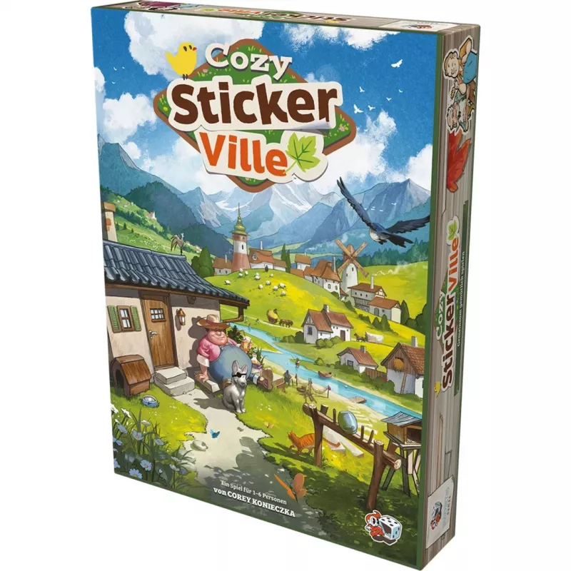 ASMODEE Cozy Stickerville Sticker Book | serie TOPModel | 24 pagine, 6 fogli di adesivi | gioco creativo da 6 anni