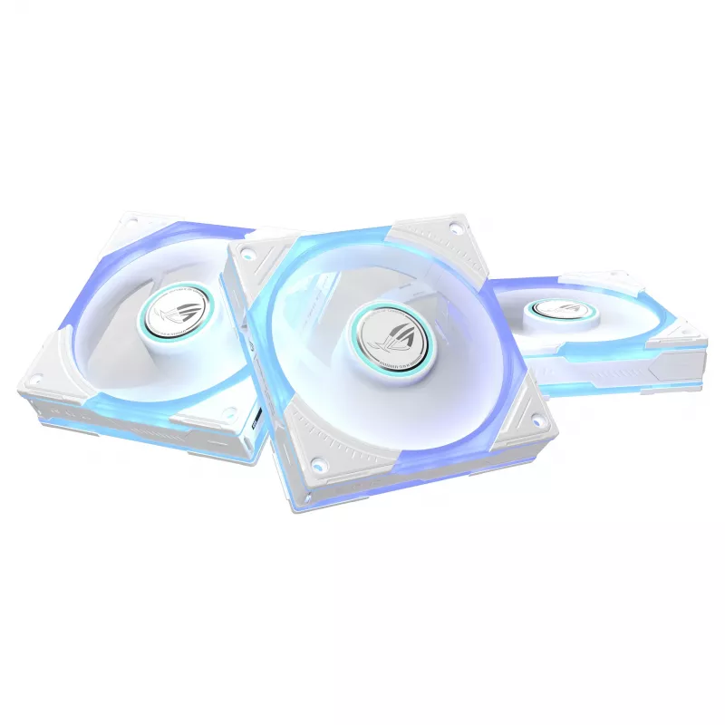 ASUS ROG Eurux GR120 Ventola ARGB Reverse, 120 mm, confezione da 3, bianco (90DA00K3-B09020)