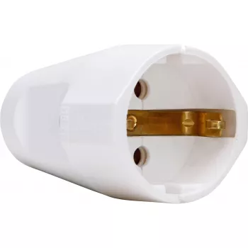 Kopp connettore femmina presa con contatto di protezione, 3x1,5 mm², bianco artico