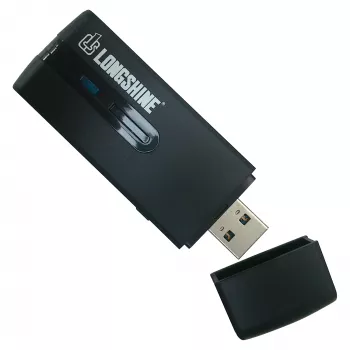 Longshine LCS-8133 adattatore WLAN, USB 3.0, 300Mbit/s, 2.4GHz, 802.11n, mini dongle, nero