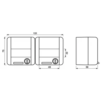 Jung presa doppia SCHUKO 16A 250V bianco alpino 8220NAWSL