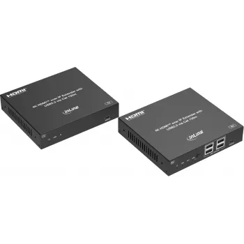 InLine® KVM extender su IP, HDMI 4K/60Hz, 100m, set (57886G)