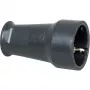 Kopp connettore femmina Schuko SEBS, fino a 3x1,5 mm², nero