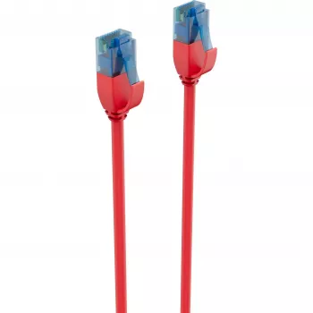 ShiverPeaks BASIC-S cavo patch slim Cat6 U/UTP, 3,0 m, rosso