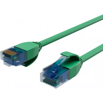 ShiverPeaks BASIC-S cavo patch slim Cat.6 U/UTP, 3 m, verde