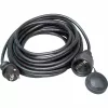 Kopp Prolunga di sicurezza in gomma, spina/presa Schuko, 10 m, H05RR-F 3G1.5, IP44, nero (147310042)