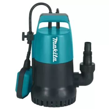 Makita PF0300 pompa sommersa 300W, 8400 L/h, prevalenza 5 m, interruttore a galleggiante, cavo 10 m