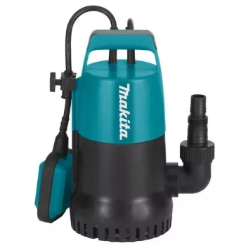 Makita PF0300 pompa sommersa 300W, 8400 L/h, prevalenza 5 m, interruttore a galleggiante, cavo 10 m