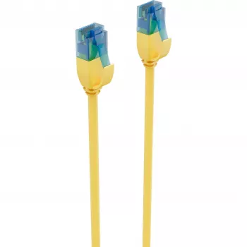 ShiverPeaks BASIC-S cavo patch slim Cat.6 U/UTP, 3 m, giallo