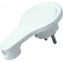HEINRICH KOPP spina piatta Schuko in plastica, angolare, per 3x1,5 mm², bianco artico