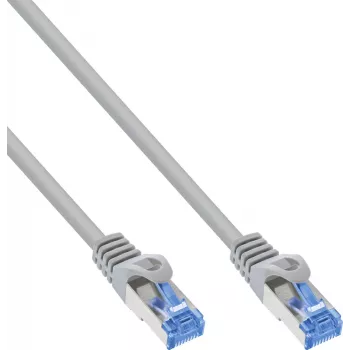 INLINE B-72603 Cavo patch Cat.6A S/FTP LSZH, CCA, grigio, 3 m, confezione da 40