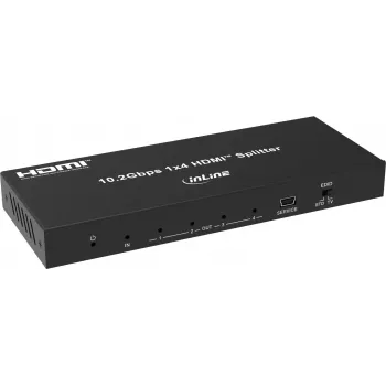 InLine® Video splitter, 1x4, HDMI 4K/30Hz (57887B)