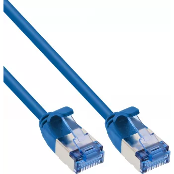 InLine® Cavo patch Slim U/FTP PiMf Cat.6A blu 1,5 m