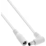 InLine® Cavo di prolunga DC, spina angolare, 5,5 x 2,5 mm, bianco, 2 m