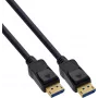 InLine® Cavo DisplayPort 2.1 UHBR20 80 Gb/s, nero, contatti dorati, 0,5 m