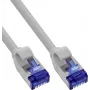 INLINE B-74933 Cavo patch Slim Cat.6A S/FTP LSZH, grigio, 0,30 m, confezione da 150