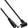 InLine® cavo di prolunga DC, connettore angolare, 5,5 x 2,1 mm, nero, 3 m