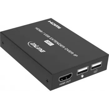 InLine® KVM Extender su IP, HDMI Full HD, 150 m, ricevitore (RX)