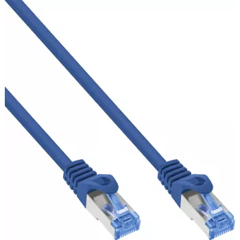 INLINE B-72633B cavo patch Cat.6A S/FTP LSZH, CCA, blu, 0,30 m, confezione da 150 pz.