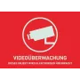ABUS Adesivo di avvertimento videosorveglianza, 148x105 mm (AU1320)