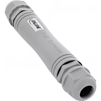 InLine® extender PoE+, IP67 outdoor, 1 Gb/s, 30 W, in cascata