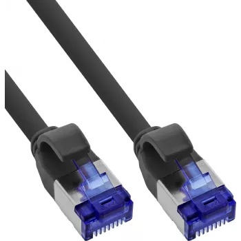 INLINE B-74914S confezione da 100 pz. cavo patch Slim Cat.6A S/FTP LSZH, 1,5 m, nero