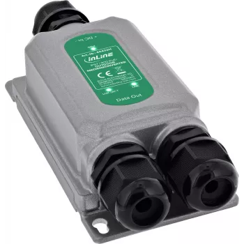 InLine® convertitore multimediale PoE+ outdoor IP67 IK10 1 Gb/s RJ45 SFP