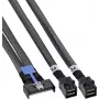 InLine® cavo MCIO, MCIO x8 su 2x MiniSAS-HD SFF-8643, 1 m