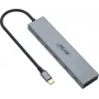 InLine hub USB-C, 4x USB-C + Power Delivery 100 W, USB 3.2 Gen 2, grigio
