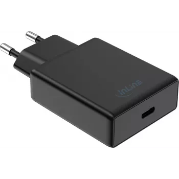 InLine® alimentatore USB-C 65W PD PPS AVS caricabatterie da parete, nero