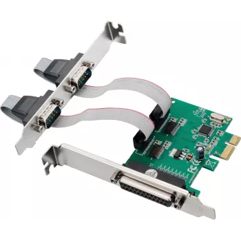 InLine® scheda di interfaccia PCIe, 2x RS-232 + 1x porta parallela